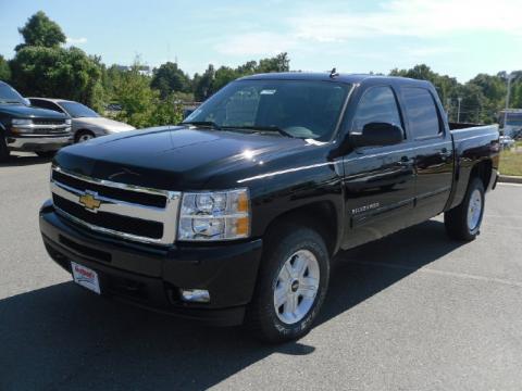 Black Chevrolet Silverado 1500 LTZ Crew Cab 4x4.  Click to enlarge.