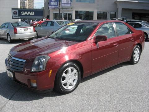 Garnet Red Cadillac CTS Sedan.  Click to enlarge.