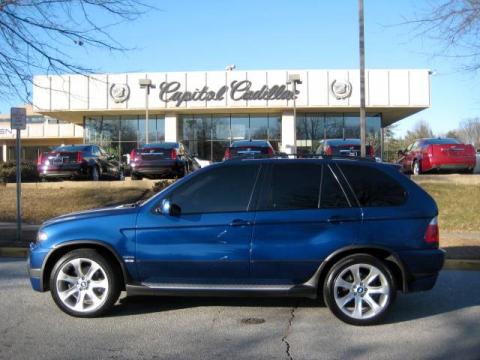 Le Mans Blue Metallic BMW X5 4.8is.  Click to enlarge.