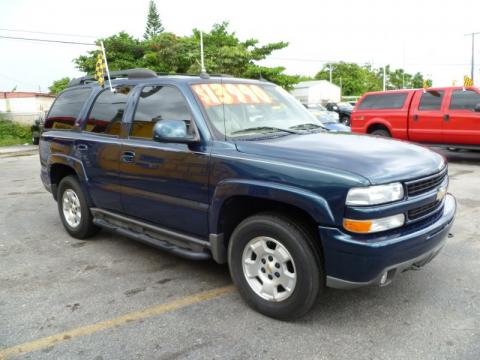 Bermuda Blue Metallic Chevrolet Tahoe Z71.  Click to enlarge.