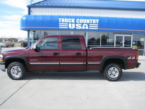 Dark Carmine Red Metallic Chevrolet Silverado 1500 LS Crew Cab 4x4.  Click to enlarge.