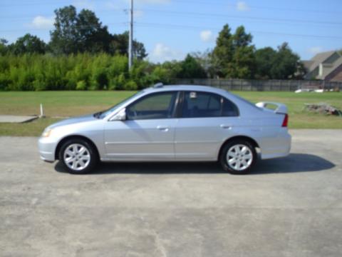 Satin Silver Metallic Honda Civic EX Sedan.  Click to enlarge.