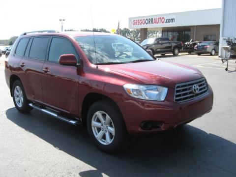 Salsa Red Pearl Toyota Highlander .  Click to enlarge.