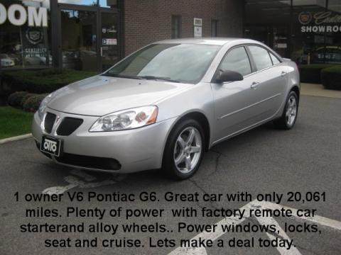 Liquid Silver Metallic Pontiac G6 V6 Sedan.  Click to enlarge.