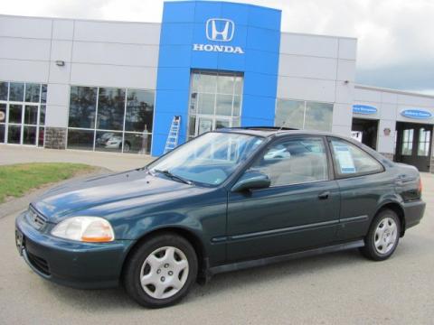 Cypress Green Pearl Honda Civic EX Coupe.  Click to enlarge.