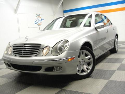 Brilliant Silver Metallic Mercedes-Benz E 500 Sedan.  Click to enlarge.