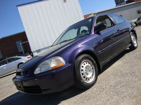 Dark Amethyst Pearl Metallic Honda Civic CX Hatchback.  Click to enlarge.