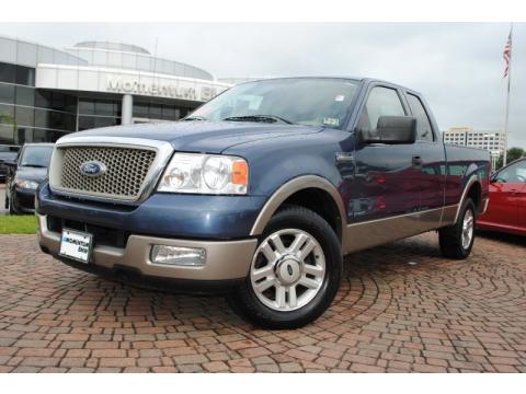 Medium Wedgewood Blue Metallic Ford F150 Lariat SuperCab.  Click to enlarge.