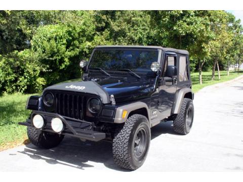 Black Jeep Wrangler SE 4x4.  Click to enlarge.