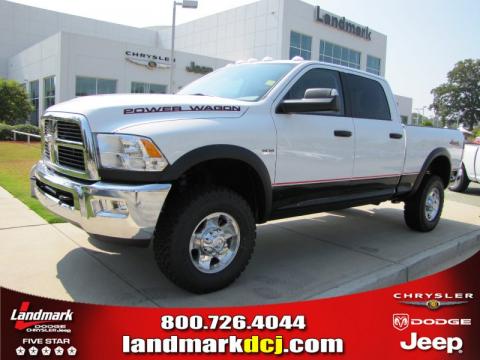 Bright White Dodge Ram 2500 HD Power Wagon Crew Cab 4x4.  Click to enlarge.