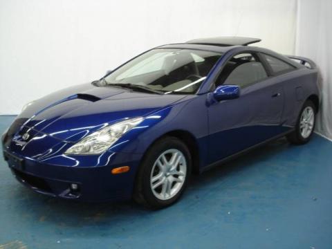 Spectra Blue Mica 2001 Toyota Celica GT with Black/Blue interior Spectra 