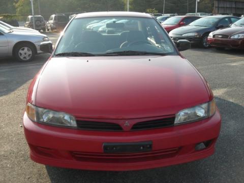 Cambridge Red Pearl Mitsubishi Mirage DE Sedan.  Click to enlarge.