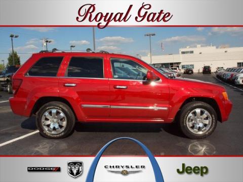 Blaze Red Crystal Pearl Jeep Grand Cherokee Overland 4x4.  Click to enlarge.