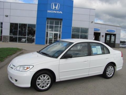Taffeta White Honda Civic LX Sedan.  Click to enlarge.