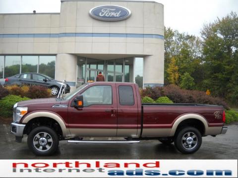 Royal Red Metallic Ford F250 Super Duty Lariat SuperCab 4x4.  Click to enlarge.