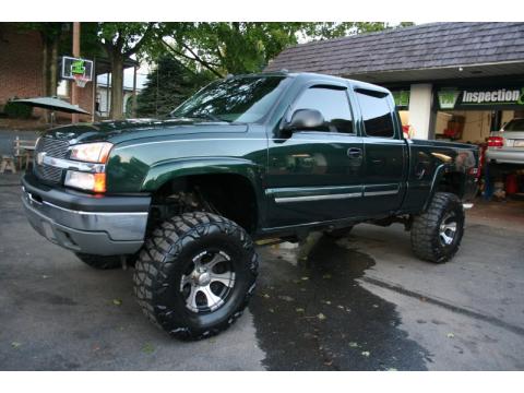 Dark Green Metallic Chevrolet Silverado 1500 Z71 Extended Cab 4x4.  Click to enlarge.