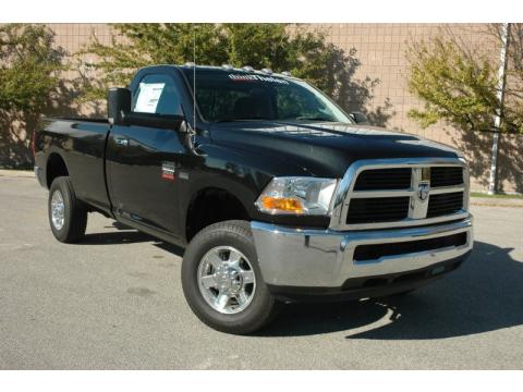 Brilliant Black Crystal Pearl Dodge Ram 2500 SLT Regular Cab 4x4.  Click to enlarge.