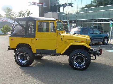Yellow Toyota Land Cruiser FJ40. Click to enlarge. Yellow Toyota Land Cruiser FJ40. Click to enlarge.