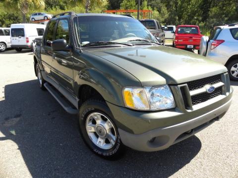 Estate Green Metallic Ford Explorer Sport Trac 4x4.  Click to enlarge.