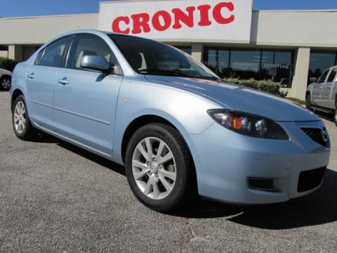 Ice Blue Metallic Mazda MAZDA3 i Touring Sedan.  Click to enlarge.