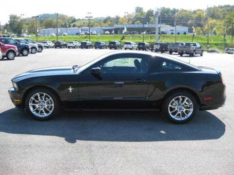 Ebony Black Ford Mustang V6 Premium Coupe.  Click to enlarge.
