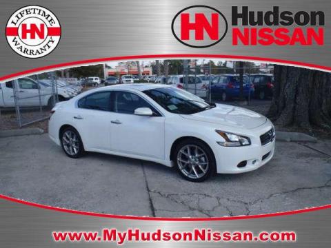 Winter Frost White 2011 Nissan Maxima 3.5 SV Sport with Charcoal interior 