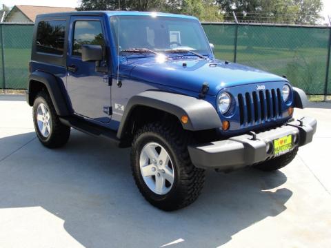 Deep Water Blue Pearl Coat Jeep Wrangler X 4x4.  Click to enlarge.