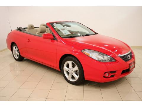 Super Red 5 Toyota Solara SLE V6 Convertible.  Click to enlarge.