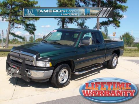 Forest Green Pearl Dodge Ram 1500 SLT Extended Cab.  Click to enlarge.