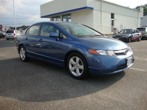 Atomic Blue Metallic Honda Civic EX-L Sedan.  Click to enlarge.