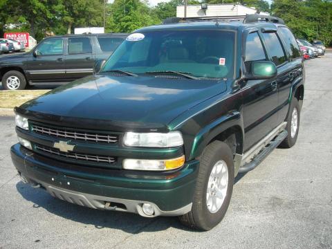 Forest Green Metallic Chevrolet Tahoe Z71 4x4.  Click to enlarge.