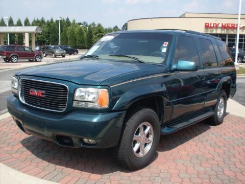 Emerald Green Metallic GMC Yukon Denali 4x4.  Click to enlarge.