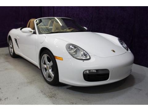 Carrara White Porsche Boxster .  Click to enlarge.