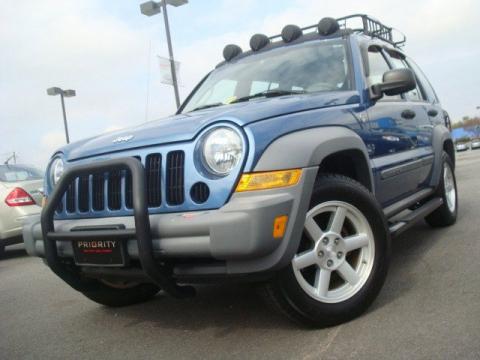 Atlantic Blue Pearl Jeep Liberty Sport 4x4.  Click to enlarge.