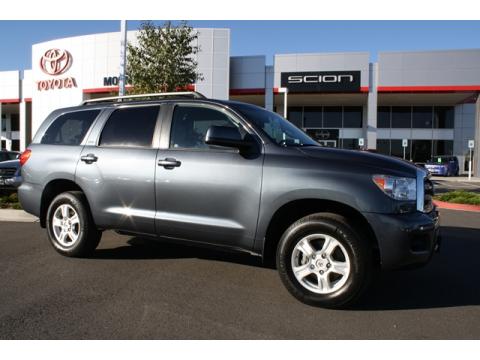 Slate Metallic Toyota Sequoia SR5 4x4.  Click to enlarge.