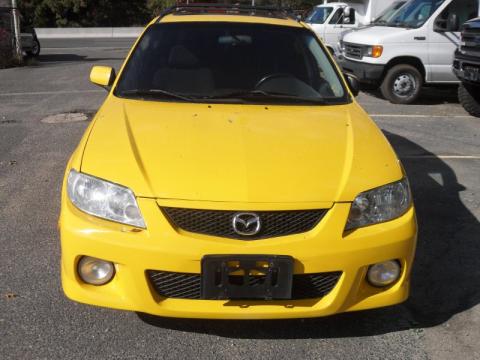Vivid Yellow Mazda Protege 5 Wagon.  Click to enlarge.