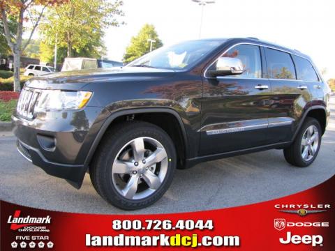 Dark Charcoal Pearl Jeep Grand Cherokee Overland.  Click to enlarge.