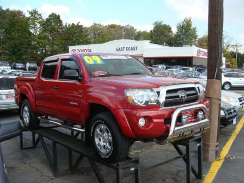 Barcelona Red Metallic Toyota Tacoma V6 TRD Double Cab 4x4.  Click to enlarge.