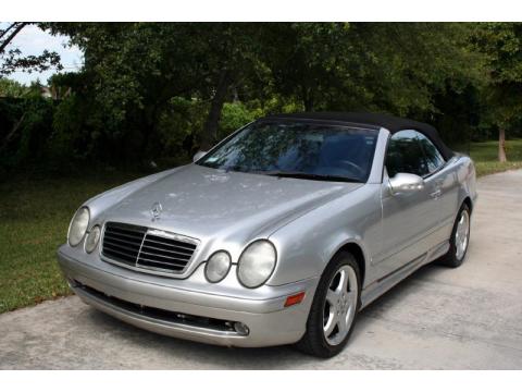 Brilliant Silver Metallic Mercedes-Benz CLK 430 Cabriolet.  Click to enlarge.