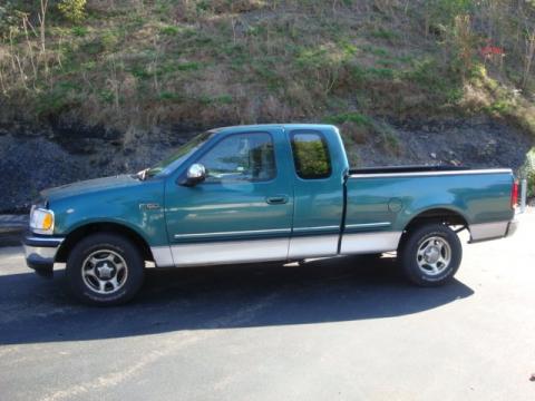 Pacific Green Metallic Ford F150 XLT Extended Cab.  Click to enlarge.