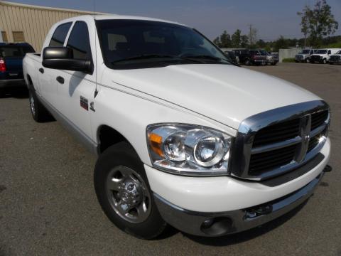 Bright White Dodge Ram 2500 SLT Mega Cab.  Click to enlarge.
