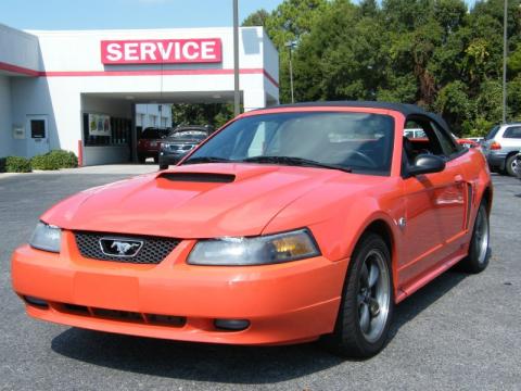 Competition Orange Ford Mustang GT Convertible.  Click to enlarge.