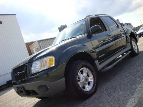 Aspen Green Metallic Ford Explorer Sport Trac 4x4.  Click to enlarge.