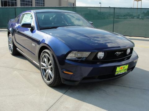 Kona Blue Metallic Ford Mustang GT Premium Coupe.  Click to enlarge.