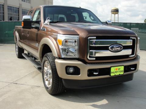 Golden Bronze Metallic Ford F250 Super Duty King Ranch Crew Cab 4x4.  Click to enlarge.