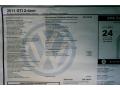  2011 Volkswagen GTI 2 Door Window Sticker #11