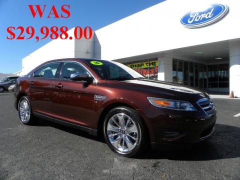 Cinnamon Red Metallic Ford Taurus Limited.  Click to enlarge.