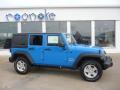  2011 Jeep Wrangler Unlimited Cosmos Blue #2