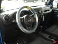  2011 Jeep Wrangler Unlimited Black Interior #9