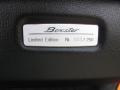 Info Tag of 2008 Porsche Boxster Limited Edition #21